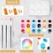 6 Pack Pre Drawn Canvas for Painting Pre Printed Canvas Kit 8 x 10 Inch Stretched Cotton Paint and Sip Set for Adults Couple Party Valentine Date Night(Elegant Lady)